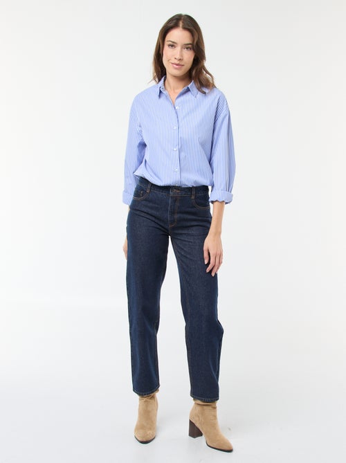Vaquero straight regular fit de algodón - L28 - Kiabi Vaquero straight regular fit de algodón - L28 - Kiabi