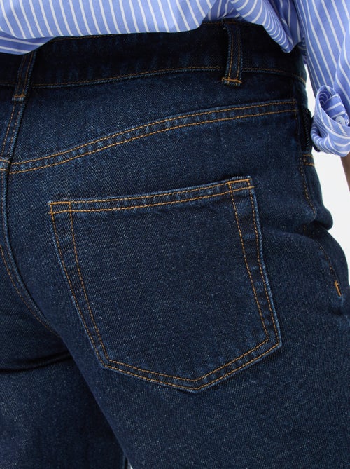 Vaquero straight regular fit de algodón - L28 - Kiabi Vaquero straight regular fit de algodón - L28 - Kiabi