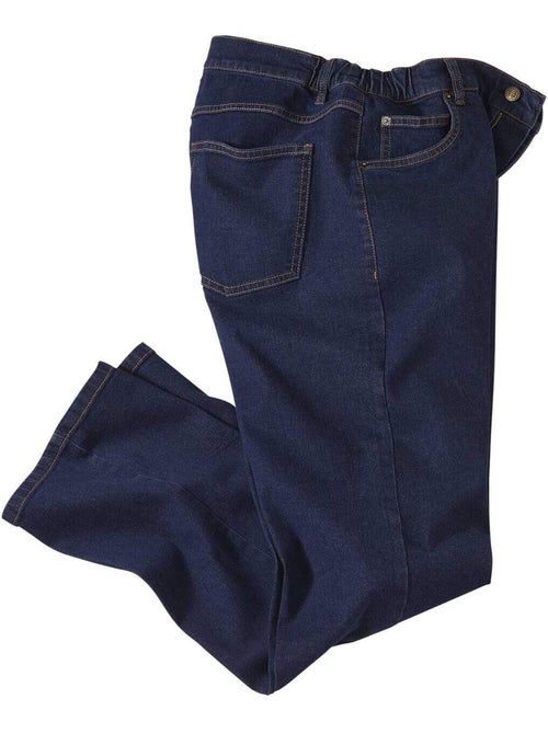 Vaquero stretch de denim con cinturilla elástica - Kiabi Vaquero stretch de denim con cinturilla elástica - Kiabi