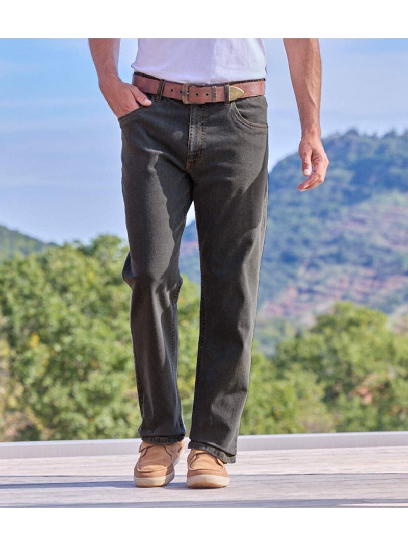 Vaquero stretch de denim máximo confort con cinturilla elástica Gris - Kiabi
