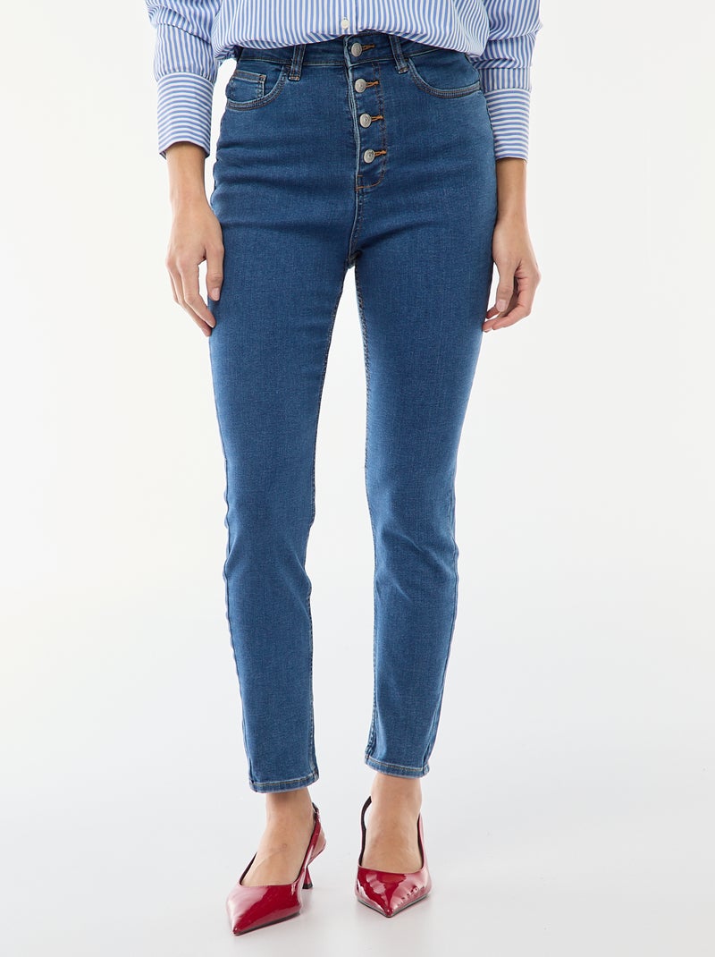 Vaquero super skinny de talle muy alto - L28 Azul - Kiabi
