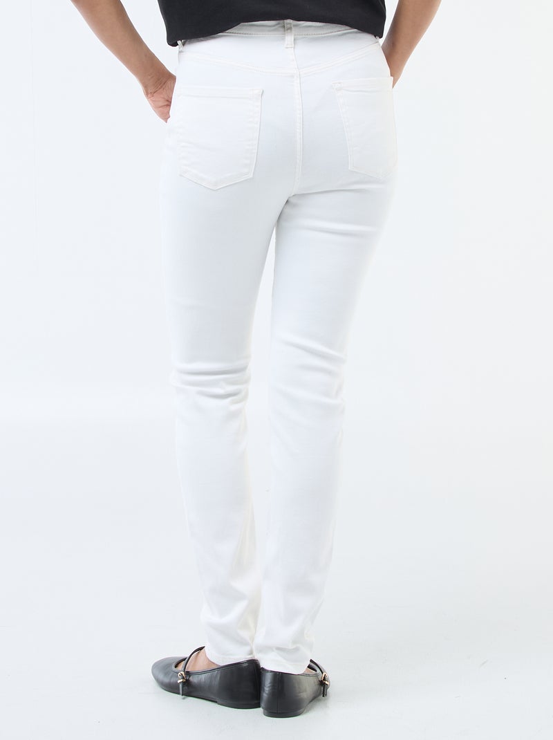 Vaquero super skinny de talle muy alto - L32 Blanco - Kiabi