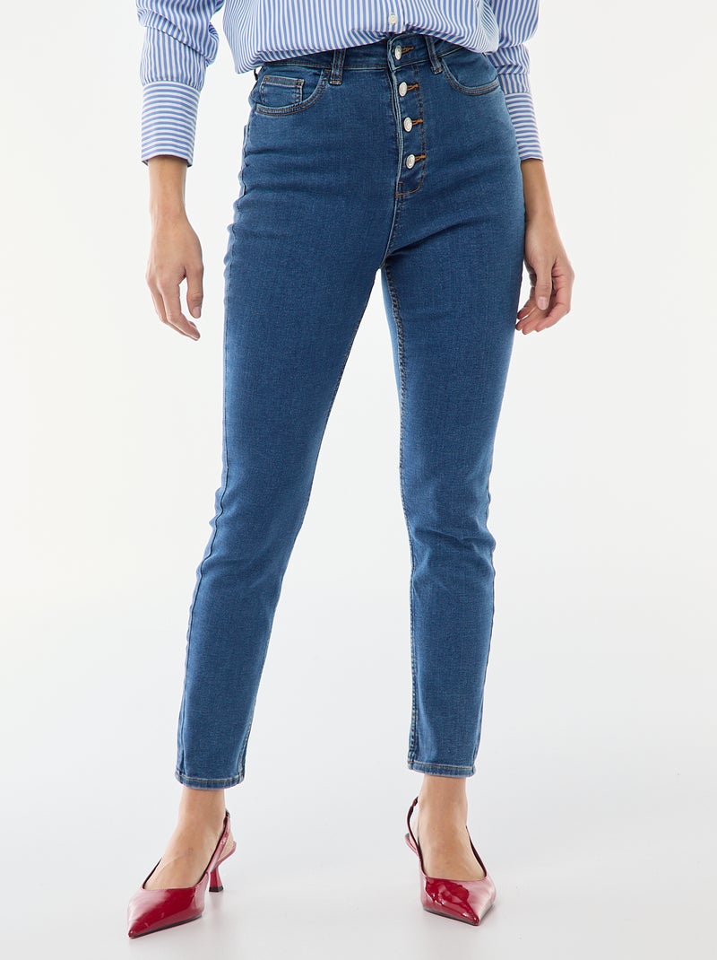 Vaquero super skinny de talle muy alto - L34 Azul - Kiabi