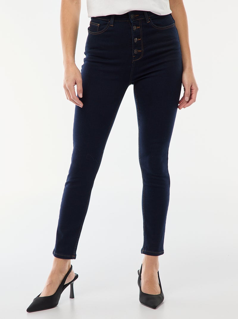 Vaquero super skinny de talle muy alto - L34 Azul - Kiabi
