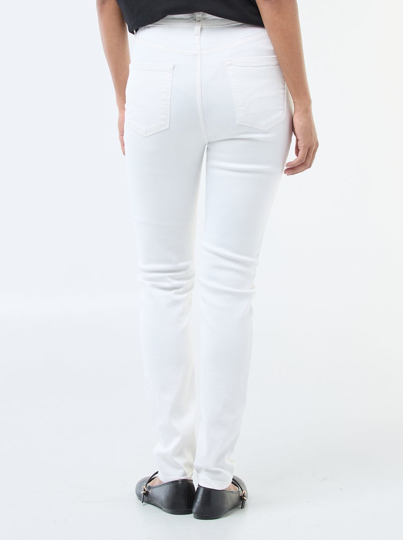 Vaquero super skinny de talle muy alto - L34 Blanco - Kiabi