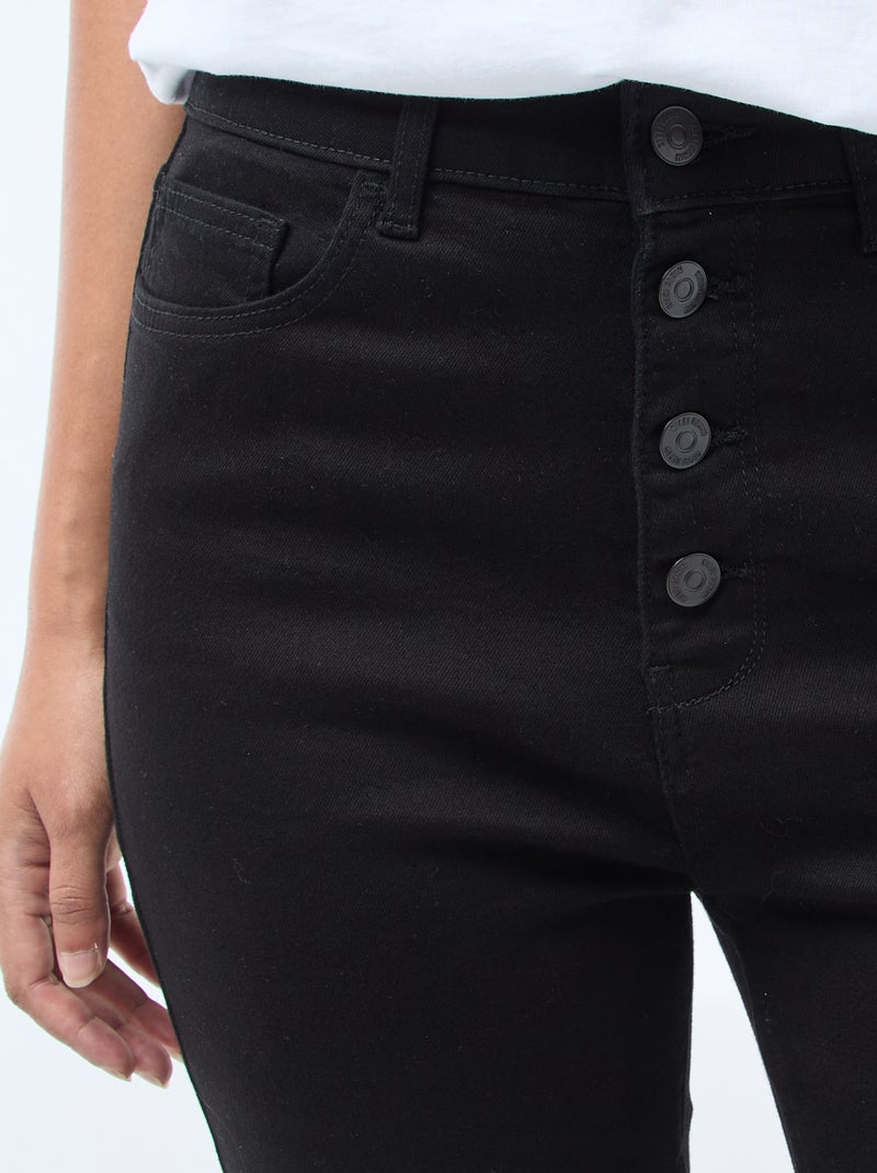 Vaquero super skinny de talle muy alto - L34 Negro - Kiabi