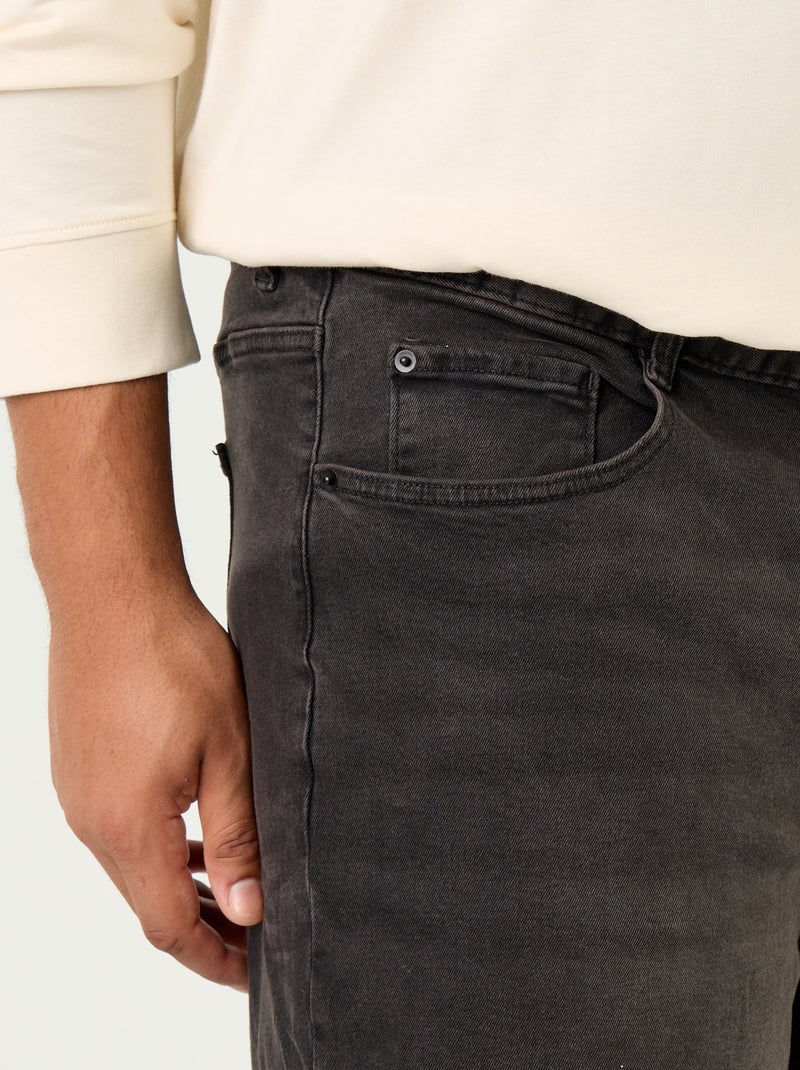 Vaquero tallas grandes corte relajado Gris - Kiabi