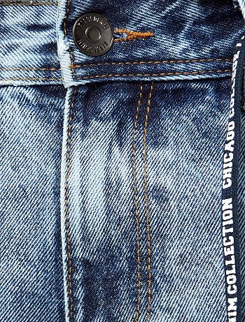 Vaquero tapered con cinturón de cordón - Kiabi