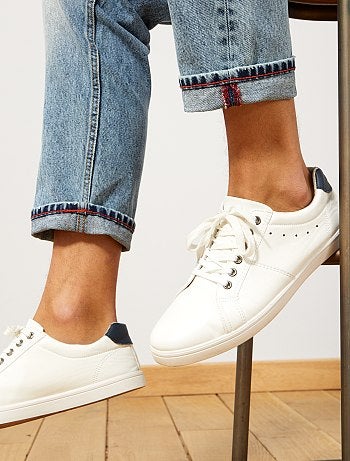 Vaquero tapered con cinturón de cordón - Kiabi