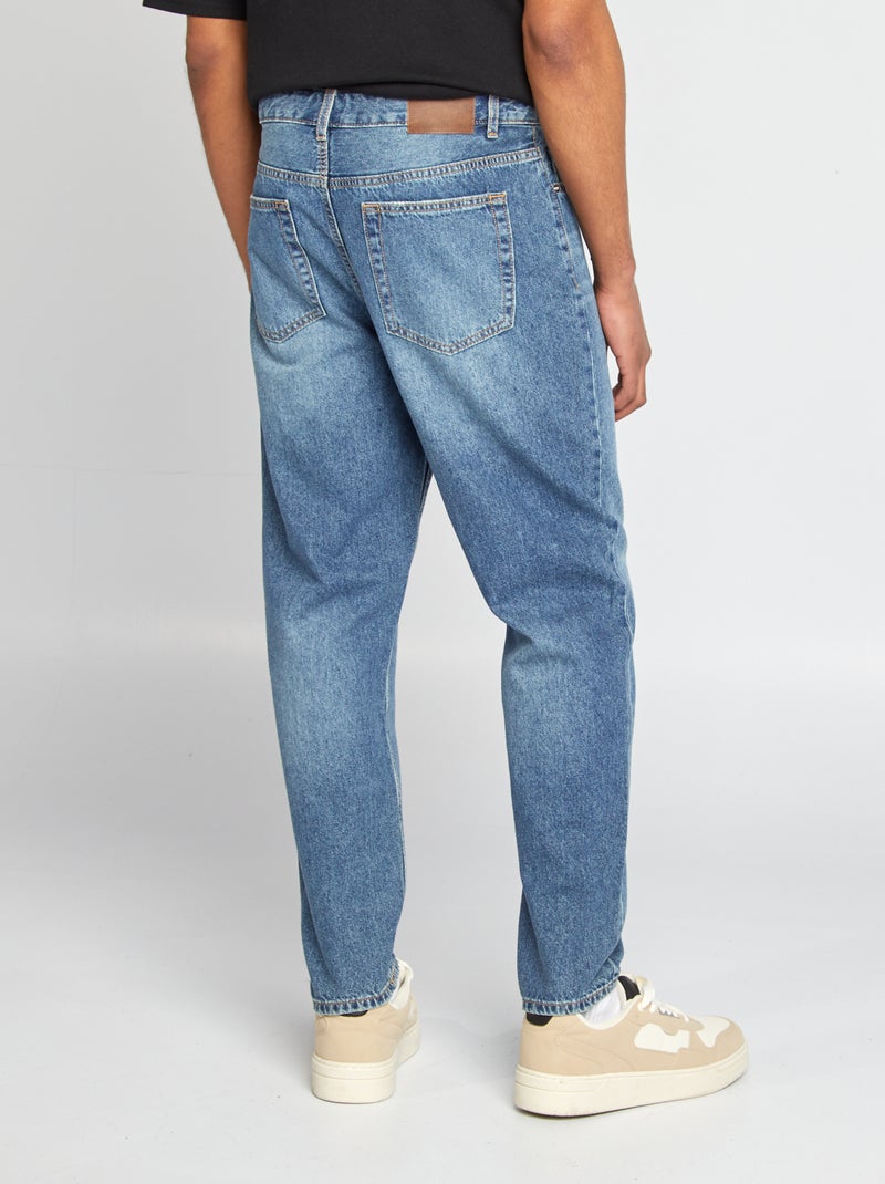 Vaquero tapered slim ahusado 5 bolsillos AZUL - Kiabi