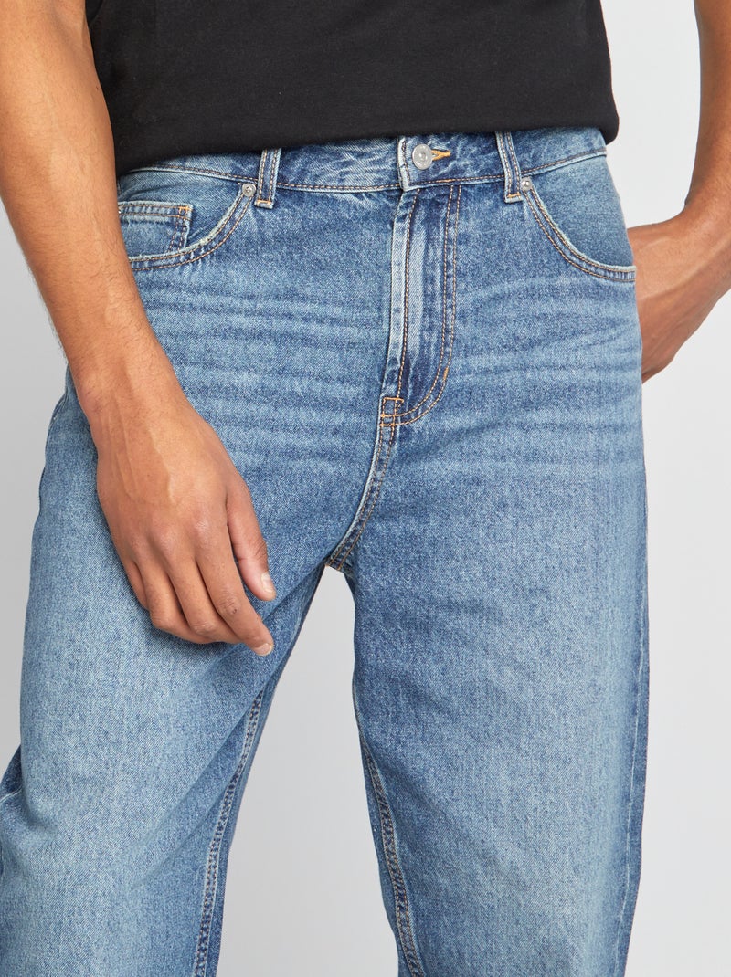 Vaquero tapered slim ahusado 5 bolsillos AZUL - Kiabi