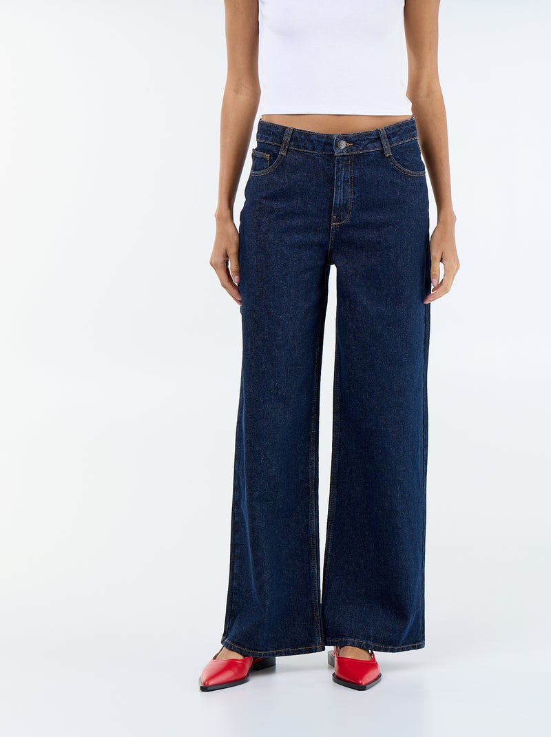Vaquero wide leg - 30 L Azul - Kiabi