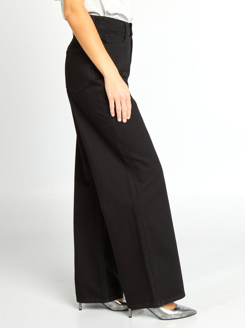Vaquero wide leg - 30 L NEGRO - Kiabi