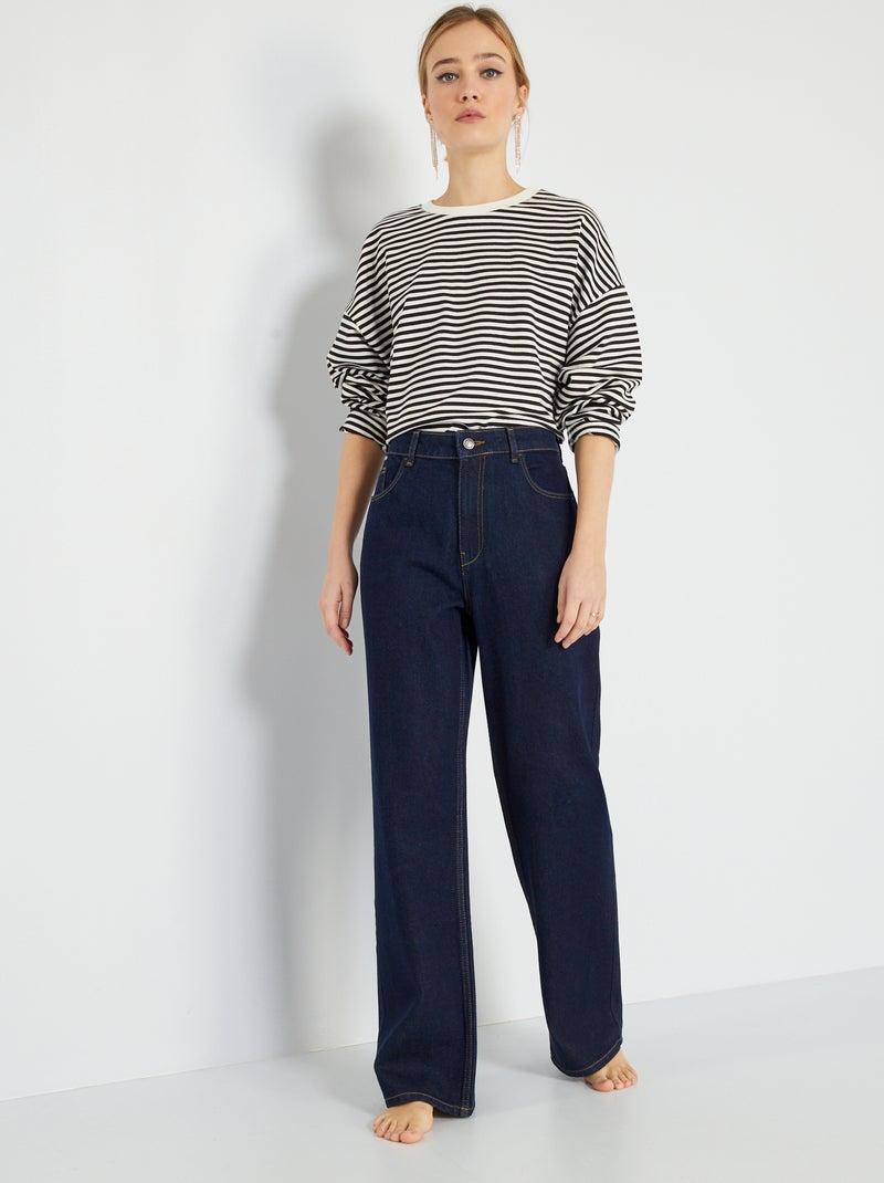 Vaquero wide leg - 32 L AZUL - Kiabi