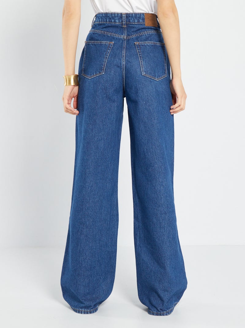 Vaquero wide leg - 32 L AZUL - Kiabi