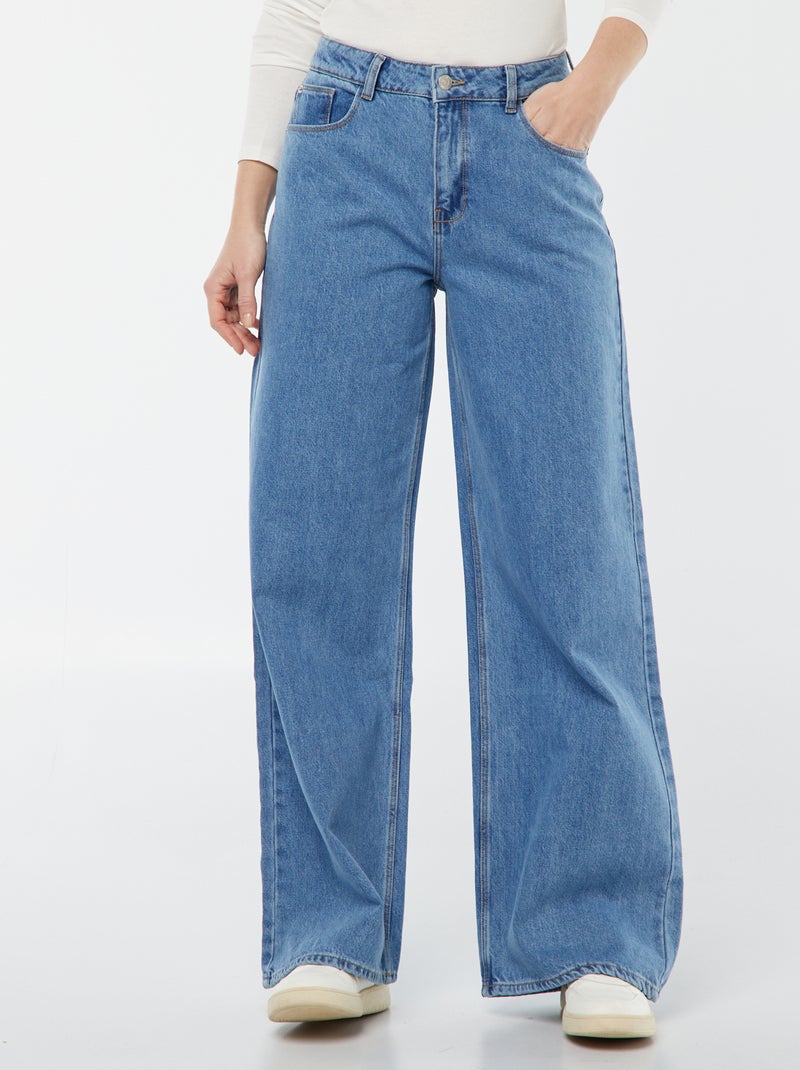 Vaquero wide leg - 32 L Azul - Kiabi