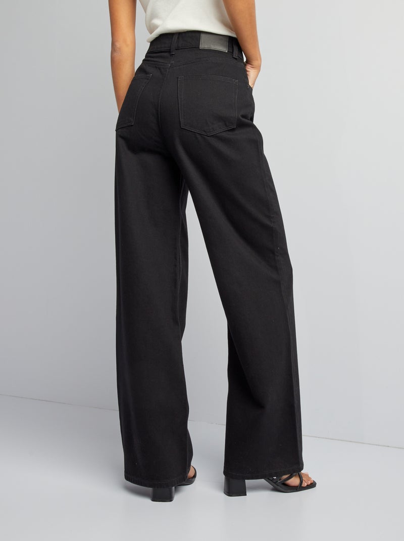 Vaquero wide leg - 32 L NEGRO - Kiabi