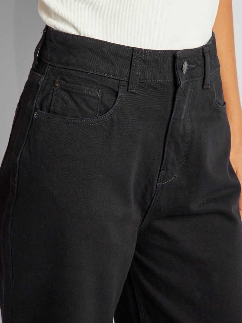 Vaquero wide leg - 32 L NEGRO - Kiabi
