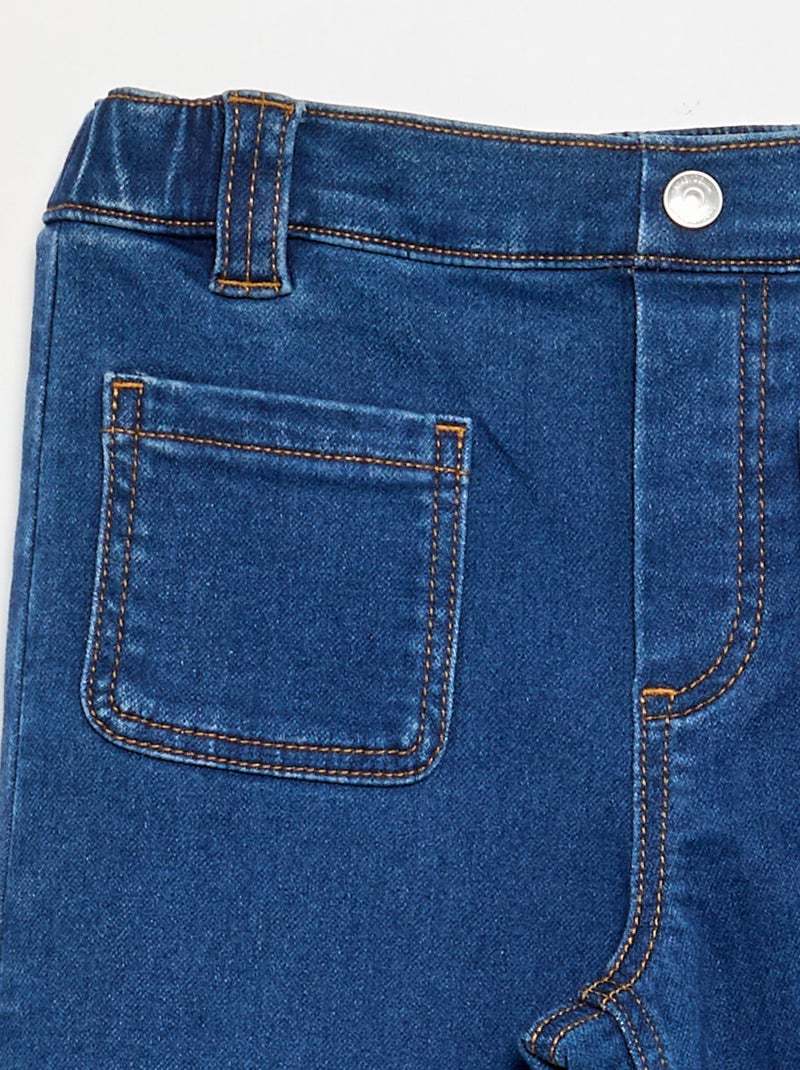 Vaquero wide leg - colección fácil de poner Azul - Kiabi