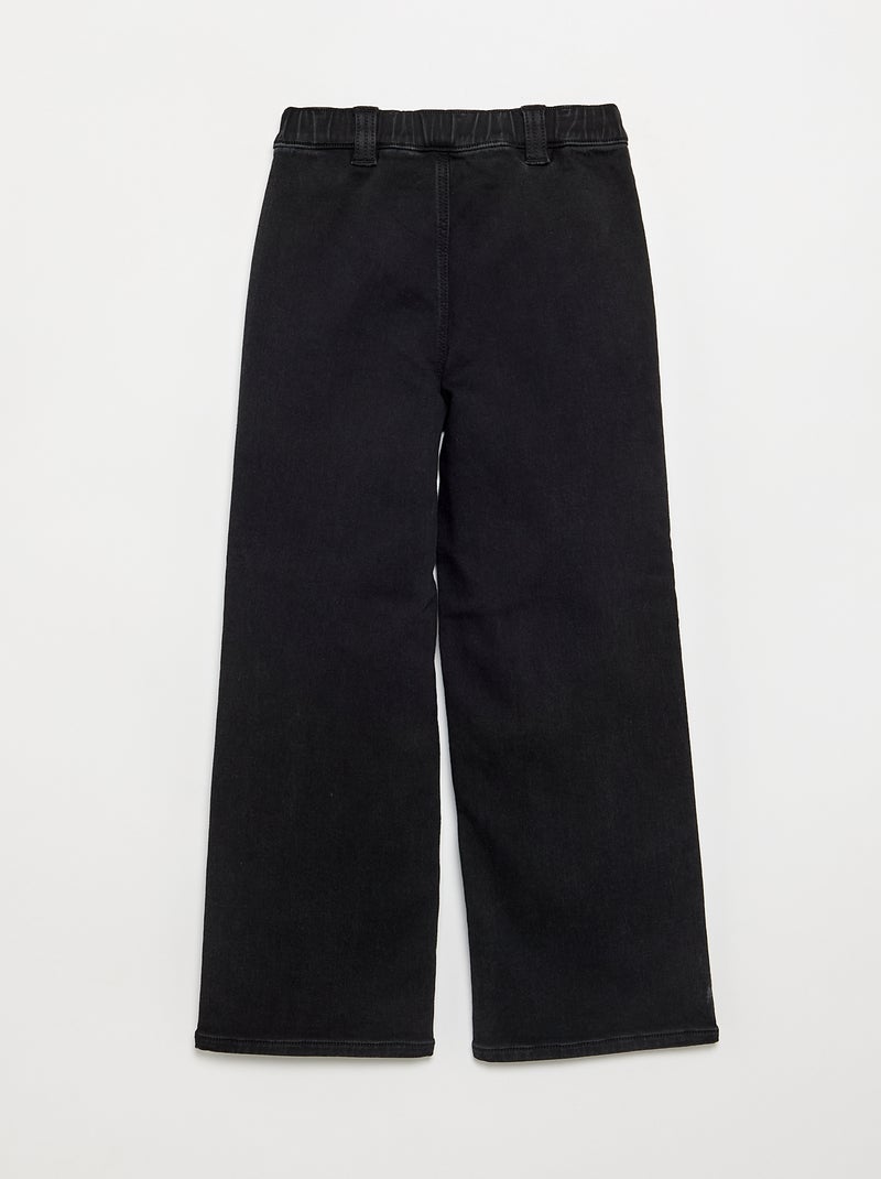 Vaquero wide leg - colección fácil de poner Gris - Kiabi