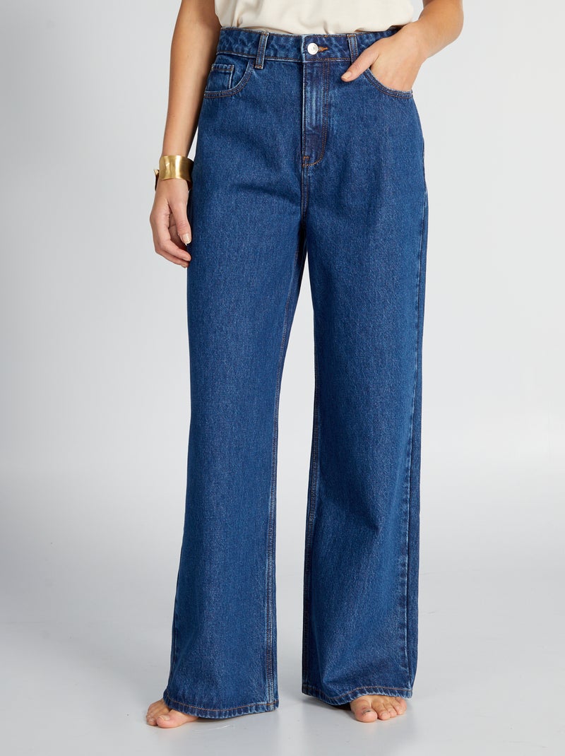 Vaquero wide leg - L30 AZUL - Kiabi