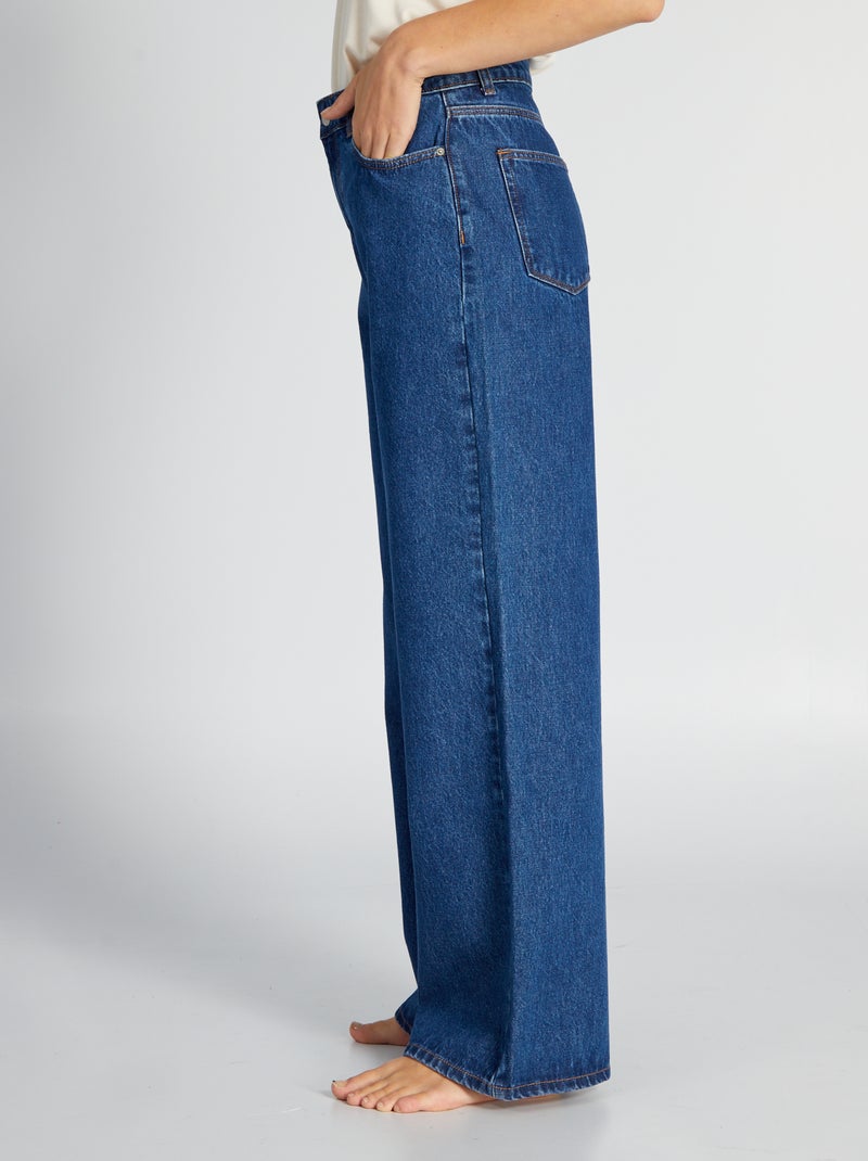 Vaquero wide leg - L30 AZUL - Kiabi