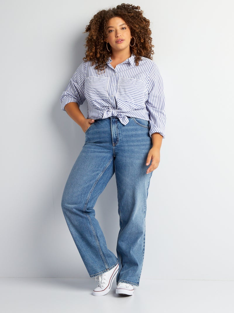 Vaquero wide leg ancho AZUL - Kiabi