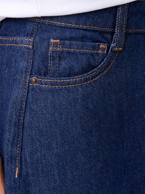 Vaquero wide leg ancho con nudos fantasía en el bajo - Kiabi