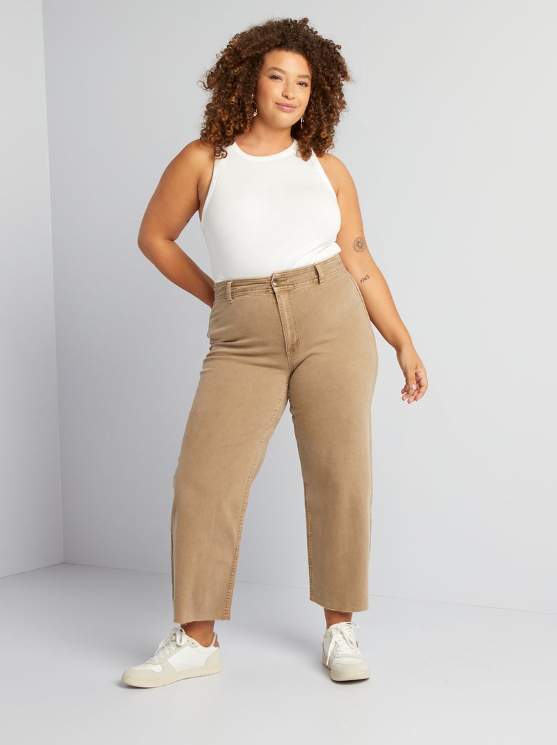 Vaquero wide leg ancho MARRON - Kiabi