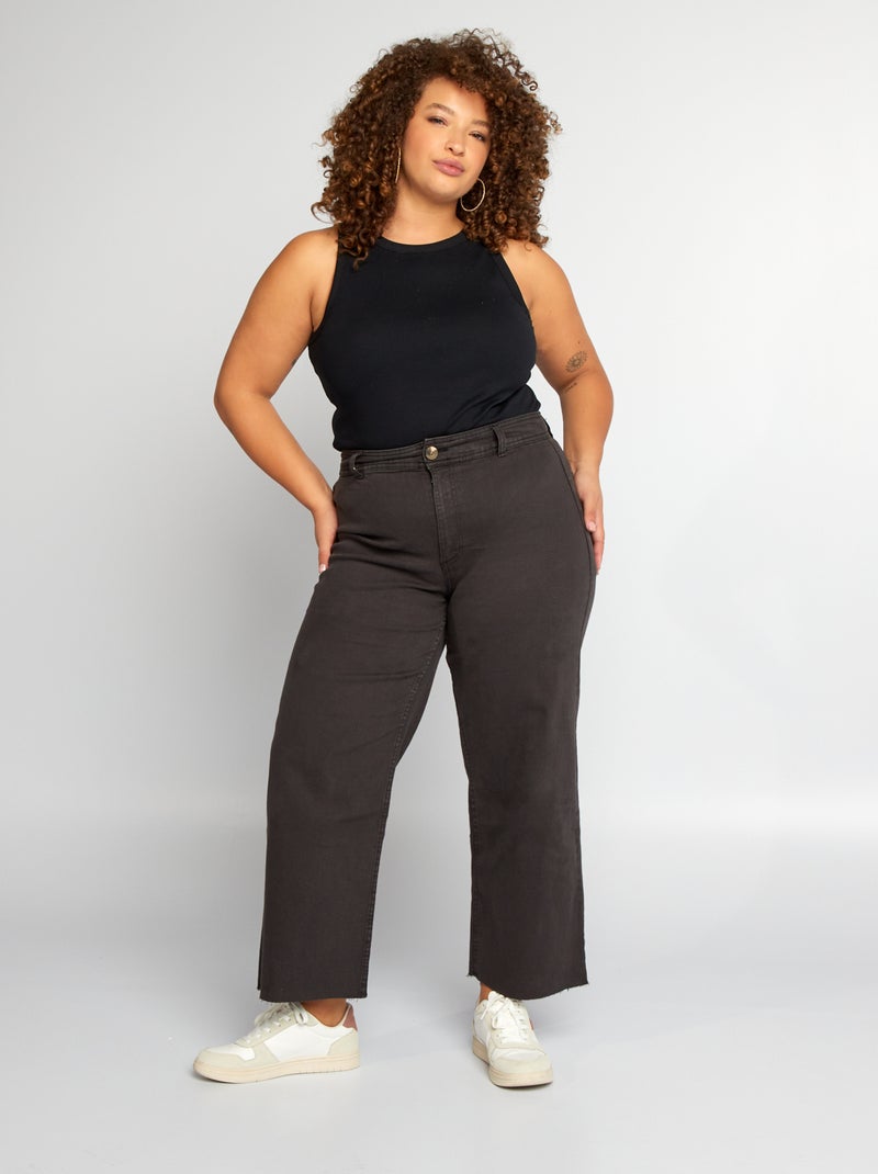 Vaquero wide leg ancho negro - Kiabi
