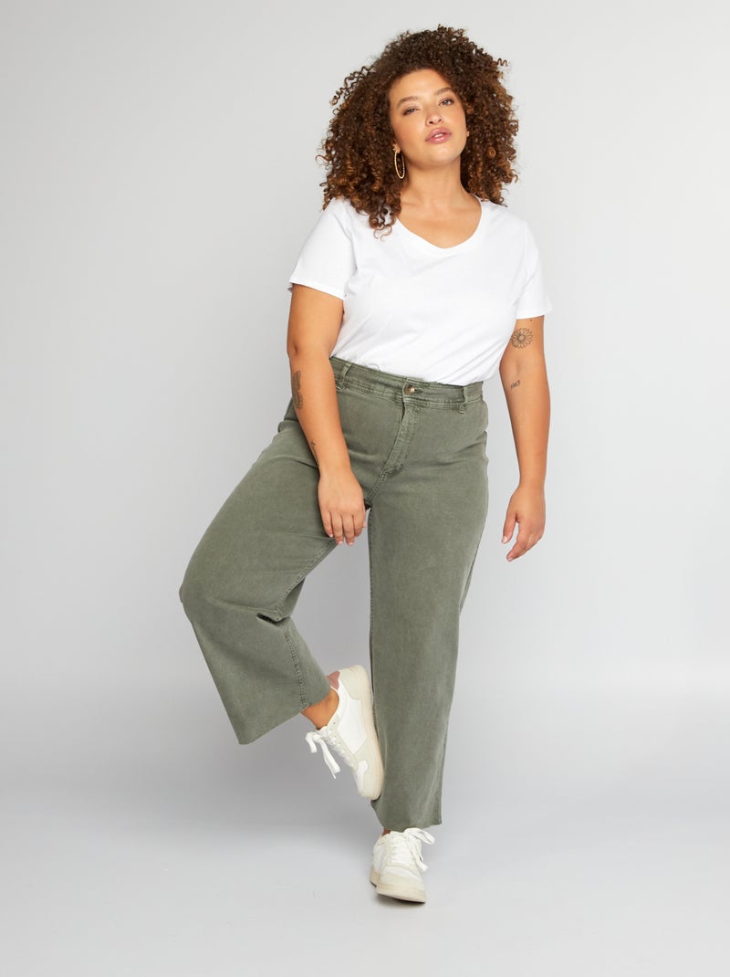 Vaquero wide leg ancho VERDE - Kiabi