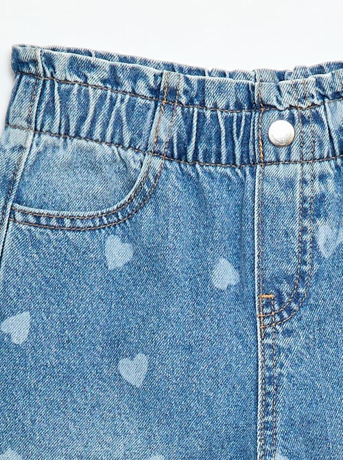 Vaquero wide leg con estampado fantasía - Kiabi