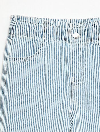 Vaquero wide leg con estampado fantasía