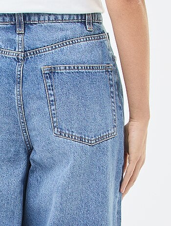 Vaquero wide leg de tiro alto