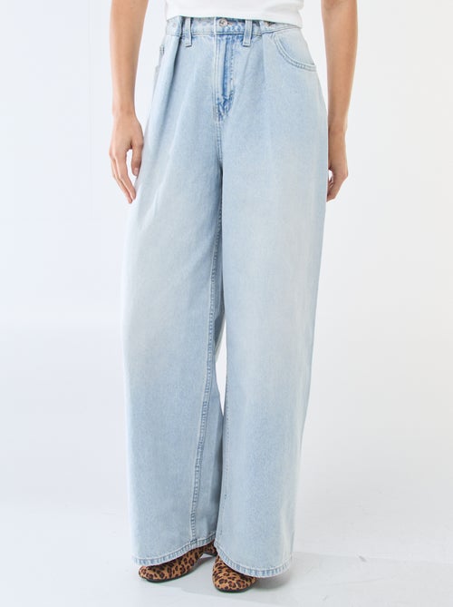 Vaquero wide leg de tiro alto - Kiabi