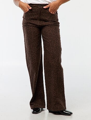 Vaquero wide leg de tiro alto