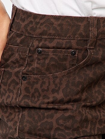 Vaquero wide leg de tiro alto