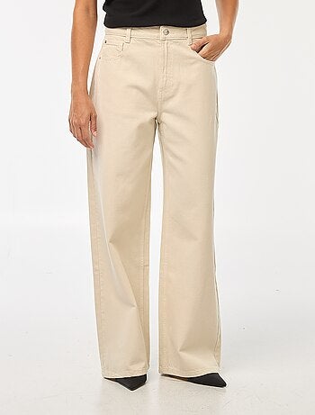 Vaquero wide leg de tiro alto
