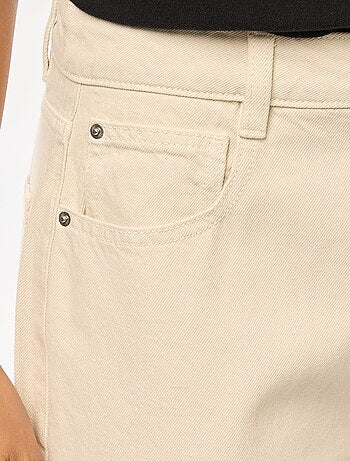 Vaquero wide leg de tiro alto
