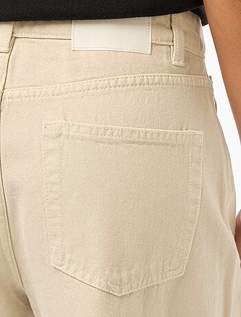 Vaquero wide leg de tiro alto