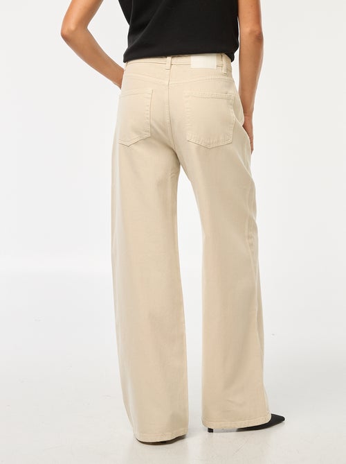 Vaquero wide leg de tiro alto - Kiabi