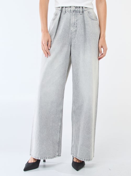 Vaquero wide leg de tiro alto - Kiabi