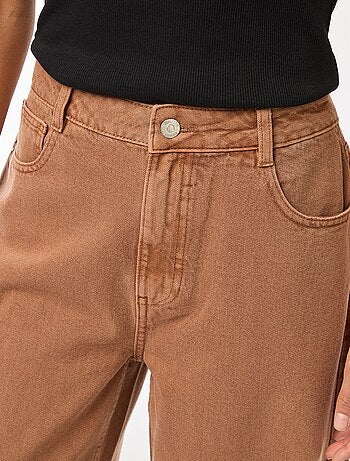 Vaquero wide leg de tiro alto