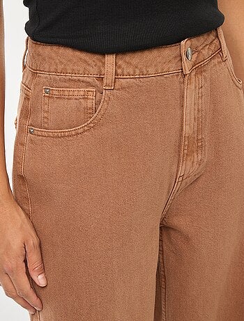 Vaquero wide leg de tiro alto