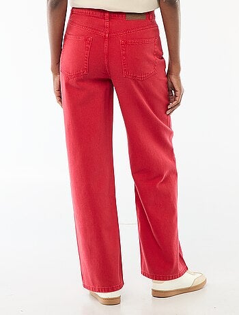 Vaquero wide leg de tiro alto