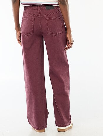 Vaquero wide leg de tiro alto