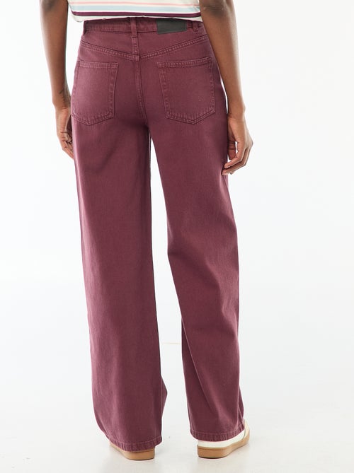 Vaquero wide leg de tiro alto - Kiabi