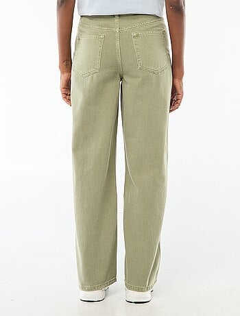 Vaquero wide leg de tiro alto