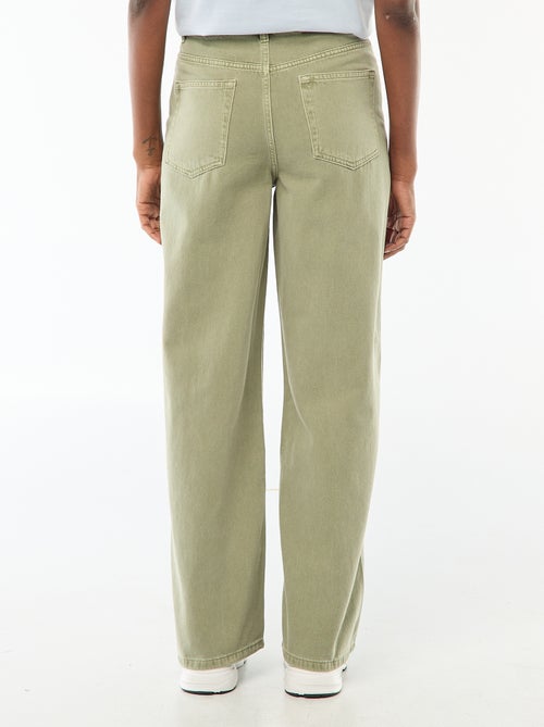 Vaquero wide leg de tiro alto - Kiabi