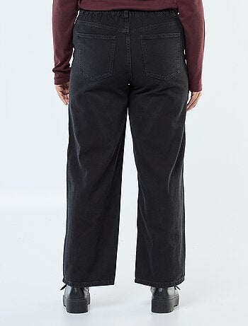 Vaquero wide leg fit / corte ancho y cintura elástica